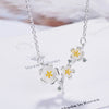 Necklace For Women Flower Pendant 925 Stamp Korean Chain Vintage Designer  Quality Fine Jewelry  GaaBou