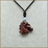 Necklace Horse Head Pendant Natural Crystal Fine Popular Jewelry Popular Onyx Red Crystal With Colorful Horse Necklace Women DK