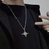 Necklace Layered Retro Hip Hop Saturn Aesthetic Kpop Pendant Designer Jewelry Couple Trend Girl Store Gift For Women Vintage2021