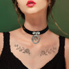 Necklace Sexy PU Leather Collar Restraints Neck Lock SM Restraint Bondage Sex Toy Cool Punk Gothic Jewelry X628  New