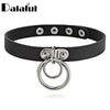 Necklace Sexy PU Leather Collar Restraints Neck Lock SM Restraint Bondage Sex Toy Cool Punk Gothic Jewelry X628  New