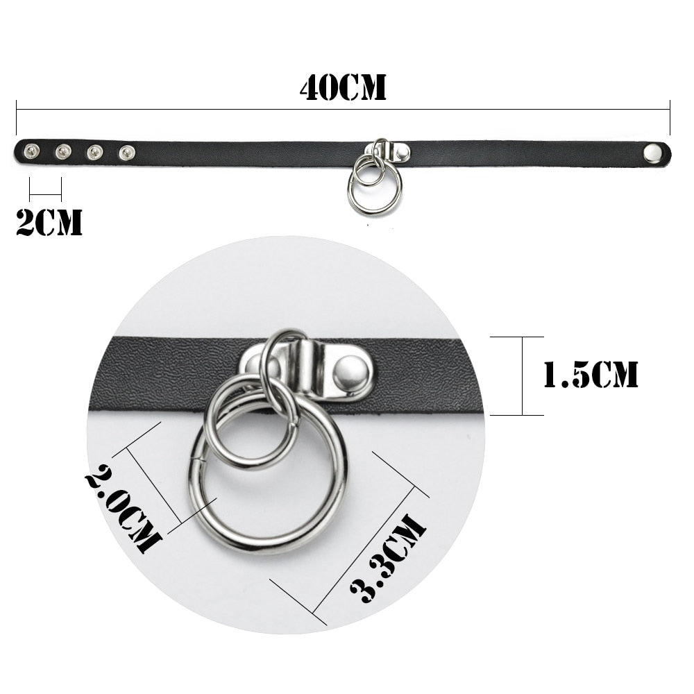 Necklace Sexy PU Leather Collar Restraints Neck Lock SM Restraint Bond Necklace Sexy PU Leather Collar Restraints Neck Lock SM Restraint Bond