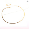 Necklace Unisex Flat Snake Link Chain Lobster Clasp Collares Necklaces Gold Silver Color For Women Men Jewelry