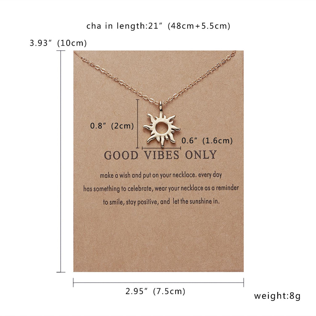 Necklace Women Karma Gold Color Three Circle Pearls of LOVE Good Luck Elephant Dragonfly Butterfly Sun Wings Chain Choker Gifts