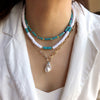 Necklace for Women Bead Pearl Bohemia Multilayer Necklace Jewelry Accessories Women Pendant Necklace