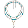 Necklace for Women Bead Pearl Bohemia Multilayer Necklace Jewelry Accessories Women Pendant Necklace