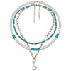 Necklace for Women Bead Pearl Bohemia Multilayer Necklace Jewelry Accessories Women Pendant Necklace