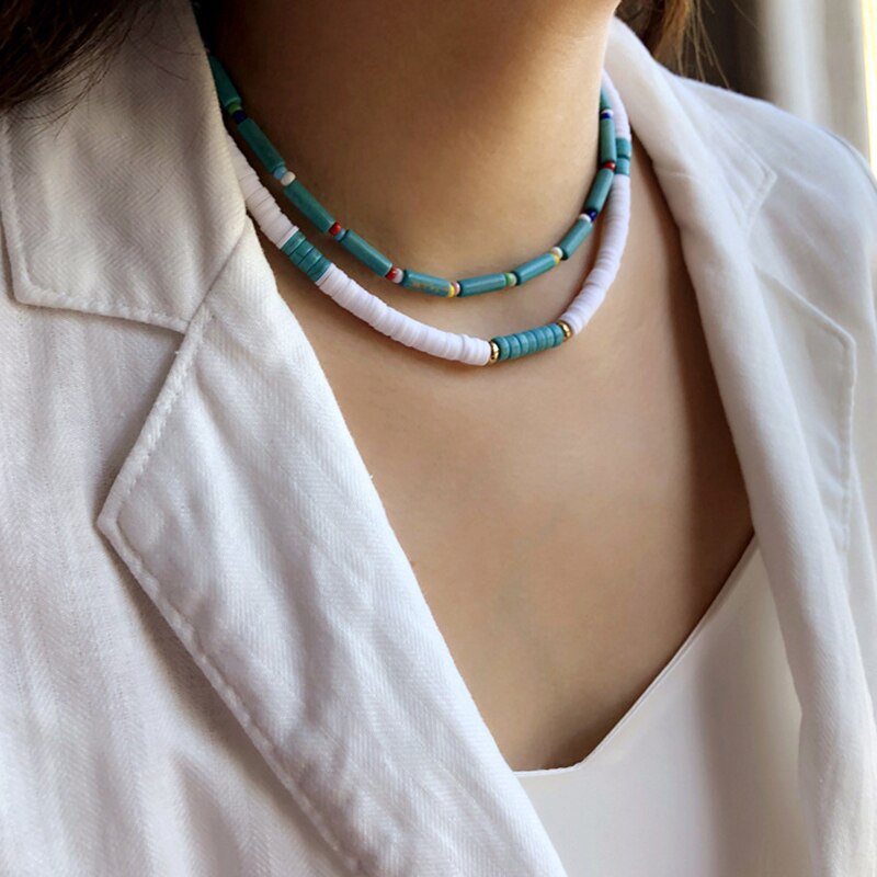 Necklace for Women Bead Pearl Bohemia Multilayer Necklace Jewelry Accessories Women Pendant Necklace