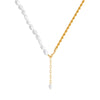 Necklace for Women Leisure Geometry Pearl Chain Necklace Simple Light  Clavicle Chain Jewelry