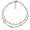Necklace for Women Letter Pearl Bead Choker Bohemia Multilayer Women Necklace Jewelry Accessories