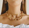 Necklace for Women  Thick Chain Necklace Simple Retro Personality Clavicle Chain Jewelry