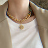 Necklace for Women  Thick Chain Necklace Simple Retro Personality Clavicle Chain Jewelry