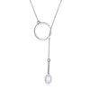 Necklace of SVN148, Top AAA while 7mm shell pearl necklace, 52cm lenght, wedding jewelry necklace for Woman, friend's gifts