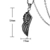 Necklaces Men Wing Stainless Steel Pendants Hip Hop Necklace Chaingifts Men 2021  Women  Accessories Feather Pendant