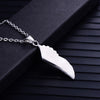 Necklaces Men Wing Stainless Steel Pendants Hip Hop Necklace Chaingifts Men 2021  Women  Accessories Feather Pendant