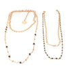 NeeFu WoFu Multi-layer set necklace Nationality Natural stone short necklace Bohemia Stainless steel jewelry wholesa