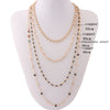 NeeFu WoFu Multi-layer set necklace Nationality Natural stone short necklace Bohemia Stainless steel jewelry wholesa
