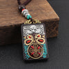 Nepal Ethnic Jewelry Sandalwood pendants Manufacturer direct Nepal Peace cross pestle ebony Vintage sweater necklace