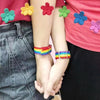 Nepal Rainbow Lesbians Gays Bisexuals Transgender Bracelets for Women Girls Pride Woven Braided Men Couple Friendship Jewelry
