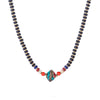 Nepal Stone Charm Necklace For Women Colorful Stone Beaded Chain Choker Bohemian Necklaces For Women Female Ethnic Jewelry