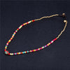 Nepal Stone Charm Necklace For Women Colorful Stone Beaded Chain Choker Bohemian Necklaces For Women Female Ethnic Jewelry