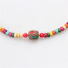 Nepal Stone Charm Necklace For Women Colorful Stone Beaded Chain Choker Bohemian Necklaces For Women Female Ethnic Jewelry