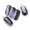 Neue Mode Natural Chakra Edelstein Amethyst Multicolor Regenbogen Wassertropfen Halskette Charm Fashion Elegante Schmuck Pendant