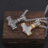Never Fade thor's hammer mjolnir pendant necklace viking scandinavian norse viking necklace Men Stainless Steel gift