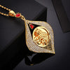 Never Faded Big Size Turkey Coin Pendant &amp; Necklaces with AAA Crystal for Women Gold Color Turkish Coins Jewelry Ethnic Gifts