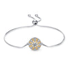 New 100% 925 Sterling Sliver Sunflower Bracelet For Women Micro Pave Cubic Zirconia Siamese David Star Chain Bracelet Jewelry