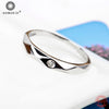 New 100% Fine 925 Sterling Silver Sweet Jewelry & Accessories Fashion Crystal Rings Wedding Engagement Ring For Women GNJ0174