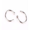 New 10pcs Medical Titanium Silver Hoop Nose Rings Clip on Ear Lip Navel Body Piercing Fake Percing Jewelry Women Pircings 2020