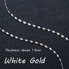 New 18k Gold Necklace Pendant Slim Plaque Chain Charm Thin Women Girl 40/45cm Hot Jewelry Gift Pure Solid 750 Classic Party