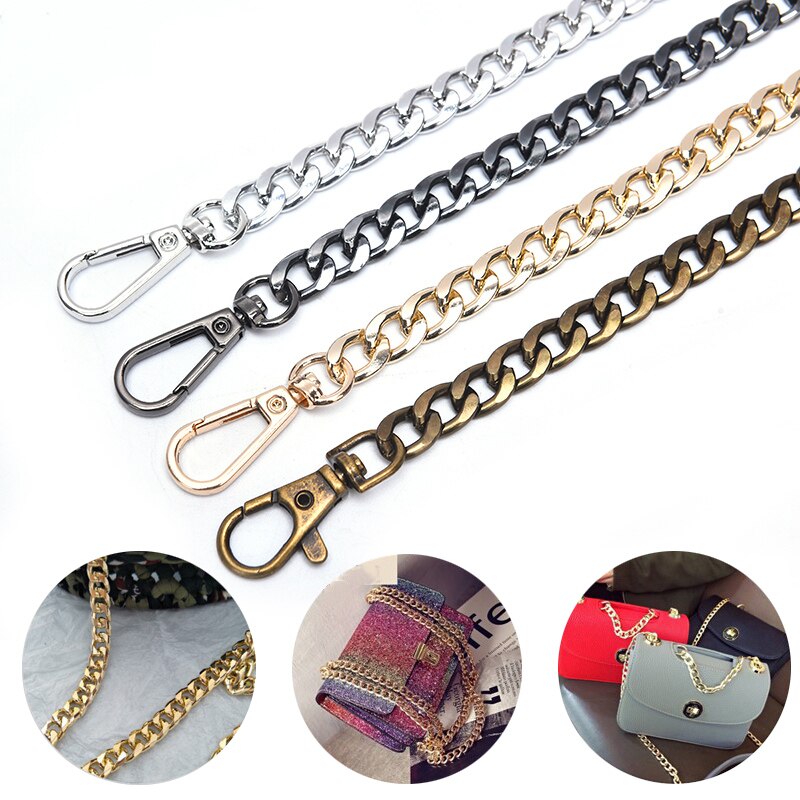 1PC 120cm Handbag Metal Chains Shoulder Bag Strap DIY Purse Chain Bag Handles Bag Accessories Chain