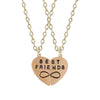 2 PCS/Set Animal Friends Friendship Couple Two Parts Pendant Necklace Gifts For Men Women BFF Jewelry