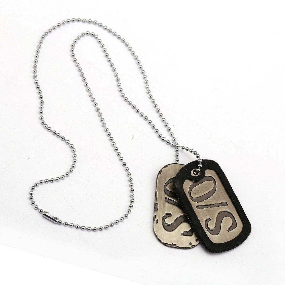 2022 Anime Gangsta Nicolas Brown Cosplay Necklace Friendship Dog Tag S/O Pendant Necklace For Fans