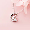 2021 Japan Small Fresh Cute Rabbit Zircon Choker Necklace For Women  Color Summer Pendants Neckalces  Jewelry Gifts