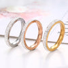 2022 Minimalist Crystal Thin Rings for Women Daily Brilliant Cubic Zircon  Versatile Girls Finger Ring Jewelry