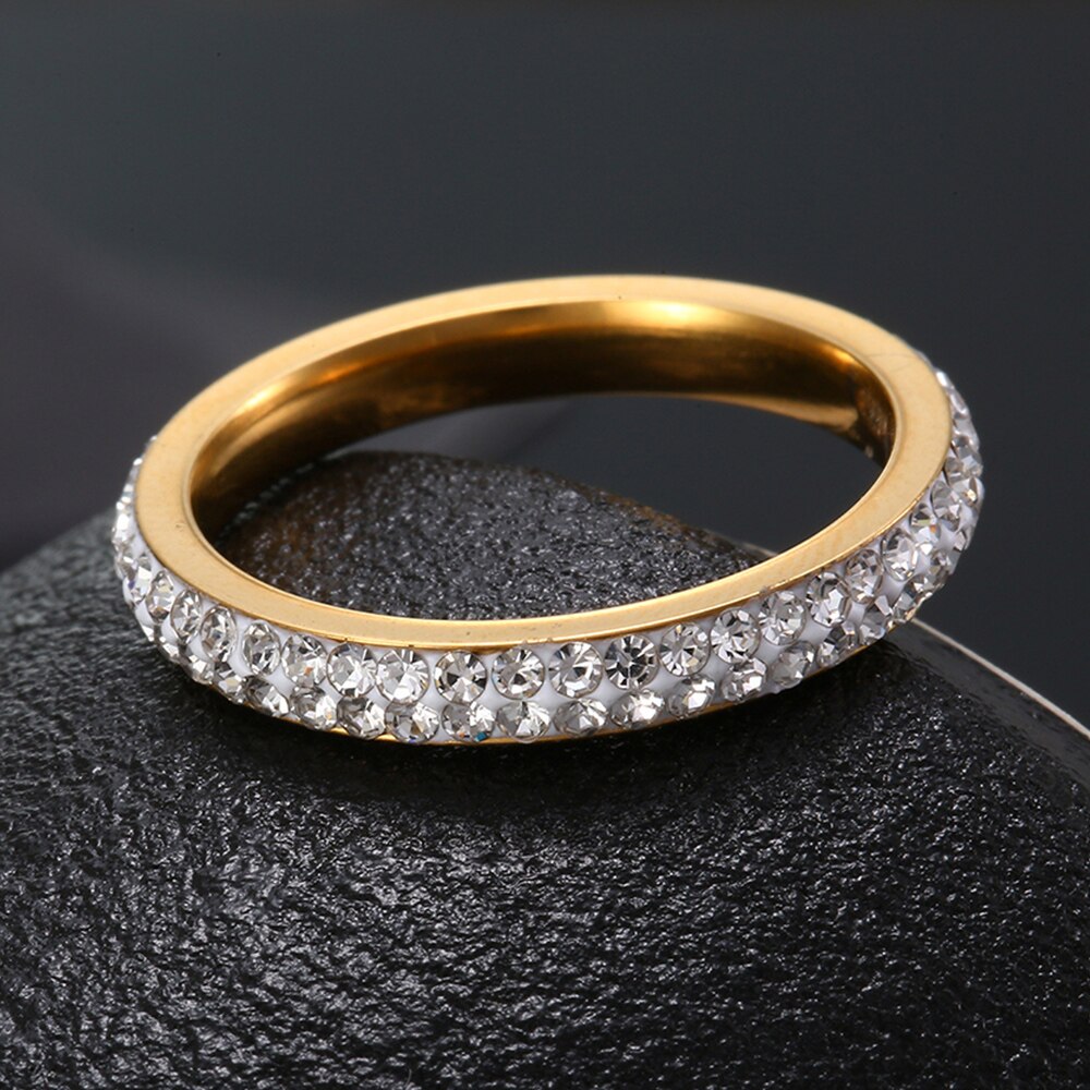 2022 Minimalist Crystal Thin Rings for Women Daily Brilliant Cubic Zircon  Versatile Girls Finger Ring Jewelry