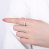 2022 Minimalist Crystal Thin Rings for Women Daily Brilliant Cubic Zircon  Versatile Girls Finger Ring Jewelry