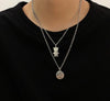 2021 Multilayer Hip Hop Long Chain Necklace For Women Men Jewelry Gifts Key Cross Pendant Necklace Accessories