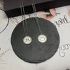 2021 Korean Rotating Smiley Necklace Pendant Men&Women Expression Double Sided Necklace Couple Gift Jewelry