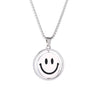 2021 Korean Rotating Smiley Necklace Pendant Men&Women Expression Double Sided Necklace Couple Gift Jewelry