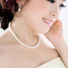 2021 Pearl Necklaces for Women 8mm Simulated Pearl Chain Necklace Collier Femme Choker Wedding Bridal Jewelry Party Gifts