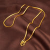 24K Gold Necklace 45CM Box Chain/Water Ripple/Single Water Ripple Necklace With Chain For Woman Jewelry Gift With Chain DIY