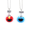 2PCS/Pair "Friends" Red monster Kids Necklaces Kid 3-D Imitation Necklace For Children Jewelry, Birthday Gifts