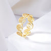 316L Stainless Steel Tree of Life Rings For Women Gold Rings Pattern Finger Rings Girl  Party/Wedding Rings Jewelry