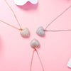 3D Love Heart Necklaces for Women Gold Silvery Thin Link Chain CZ Zircon Small Heart Choker Jewelry Wedding Gifts