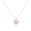 3D Love Heart Necklaces for Women Gold Silvery Thin Link Chain CZ Zircon Small Heart Choker Jewelry Wedding Gifts