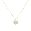 3D Love Heart Necklaces for Women Gold Silvery Thin Link Chain CZ Zircon Small Heart Choker Jewelry Wedding Gifts